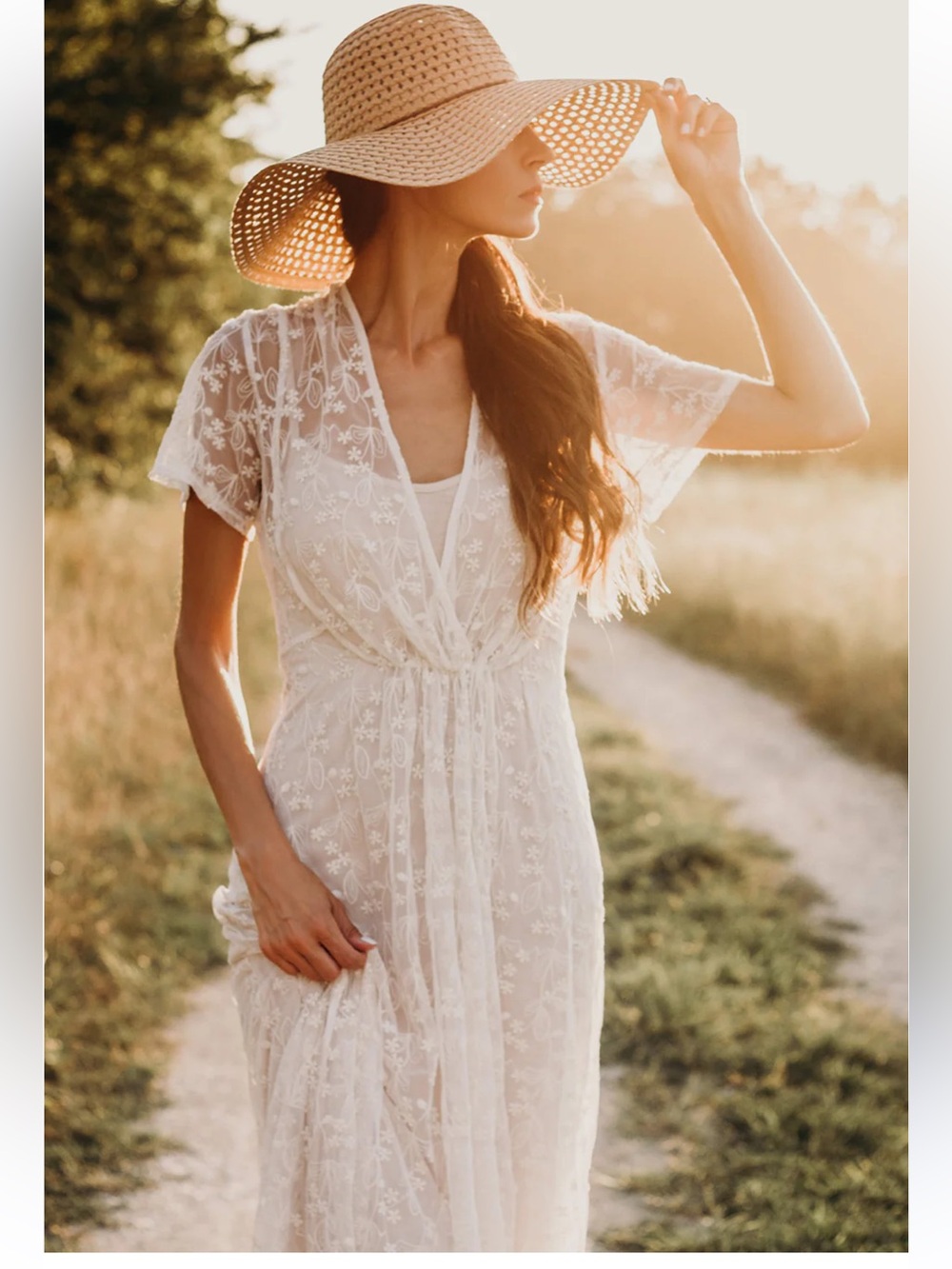 Elestory Enchanted Lace Dress with slip, Size XS, NWT